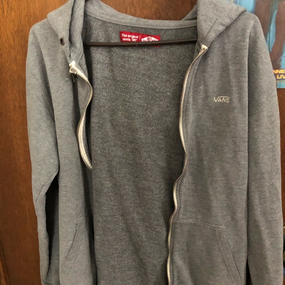 Unisex Vans grey hoodie